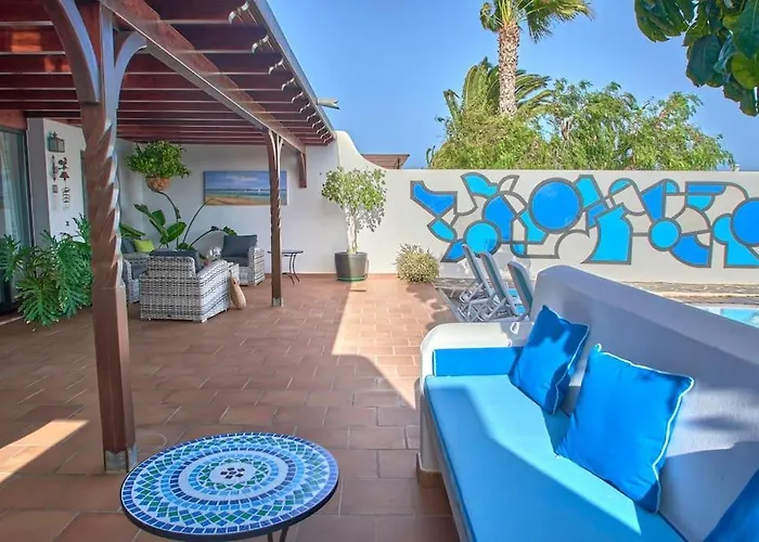 Vila Casa Petra Peaceful & Private, Sea Views, Pool & Bbq Playa Blanca (Lanzarote)
